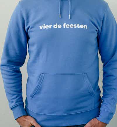 Placeholder for Hoodie Bright Blue voorkant