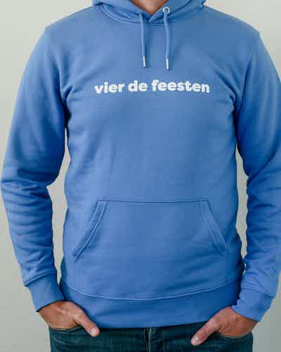 Placeholder for Hoodie Bright Blue voorkant