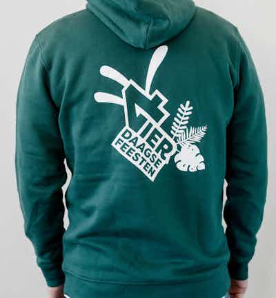Placeholder for Hoodie Glazed Green achterkant