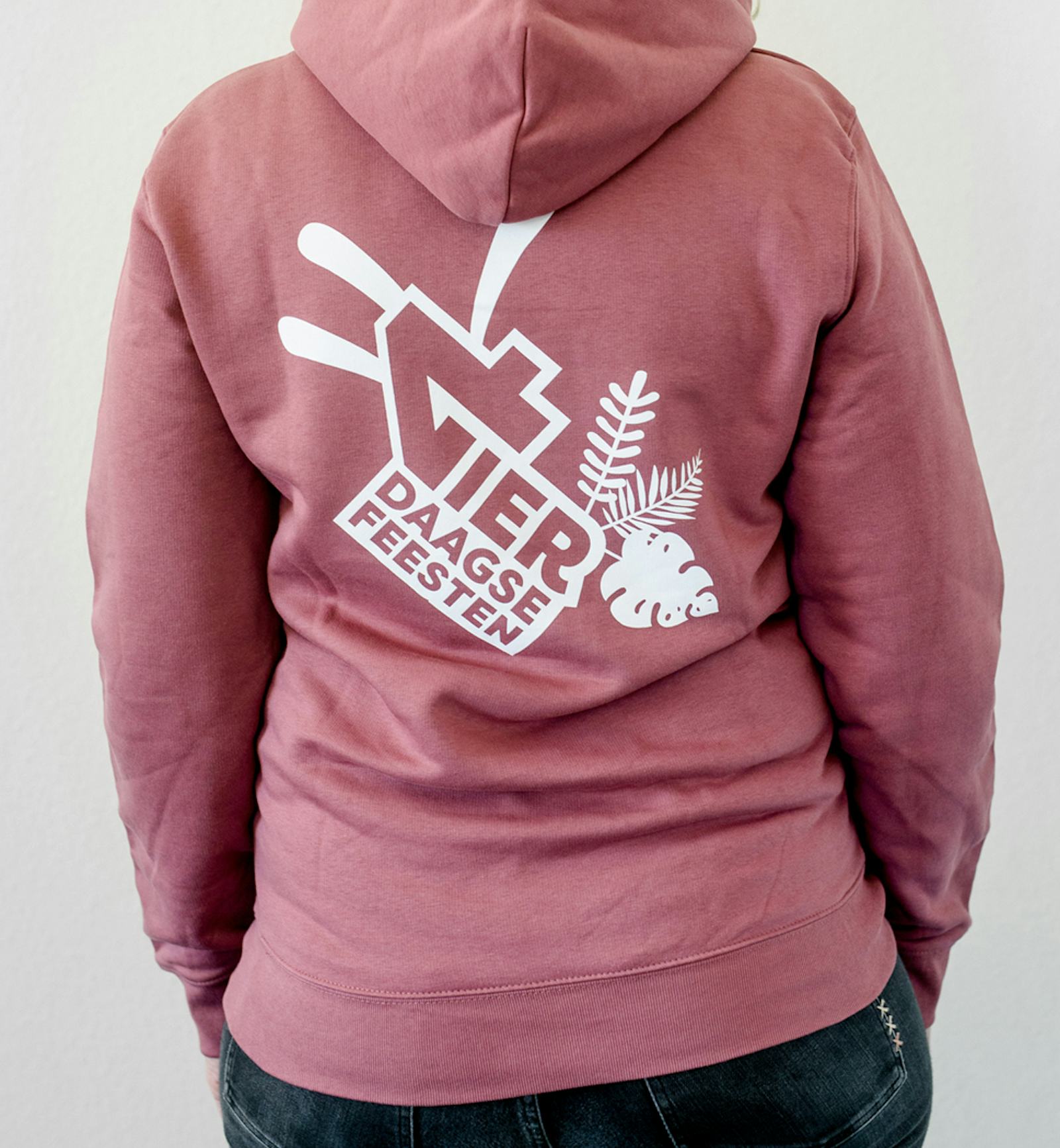 Hoodie Hibiscus Roze