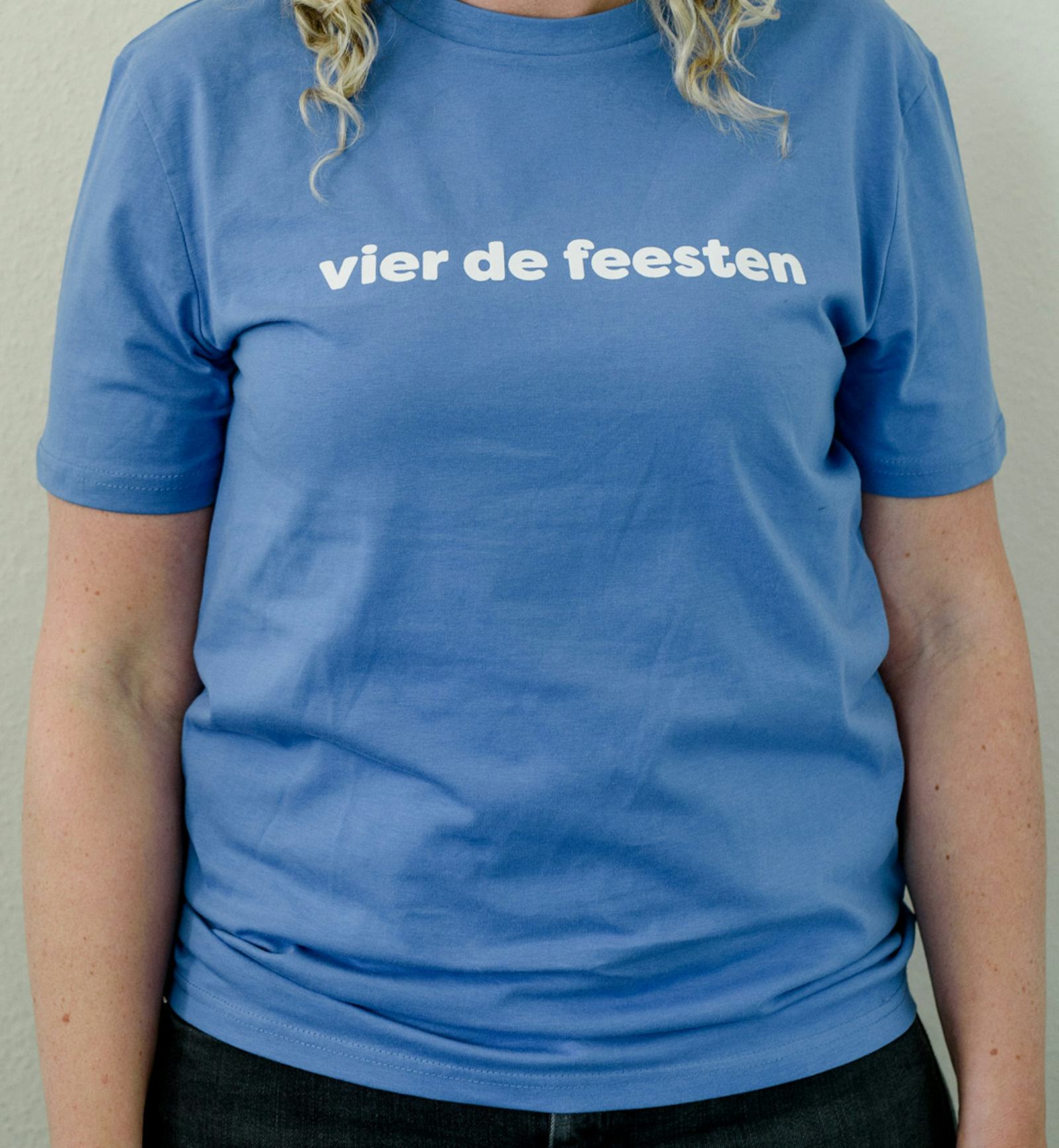 Tshirt Bright Blue voorkant