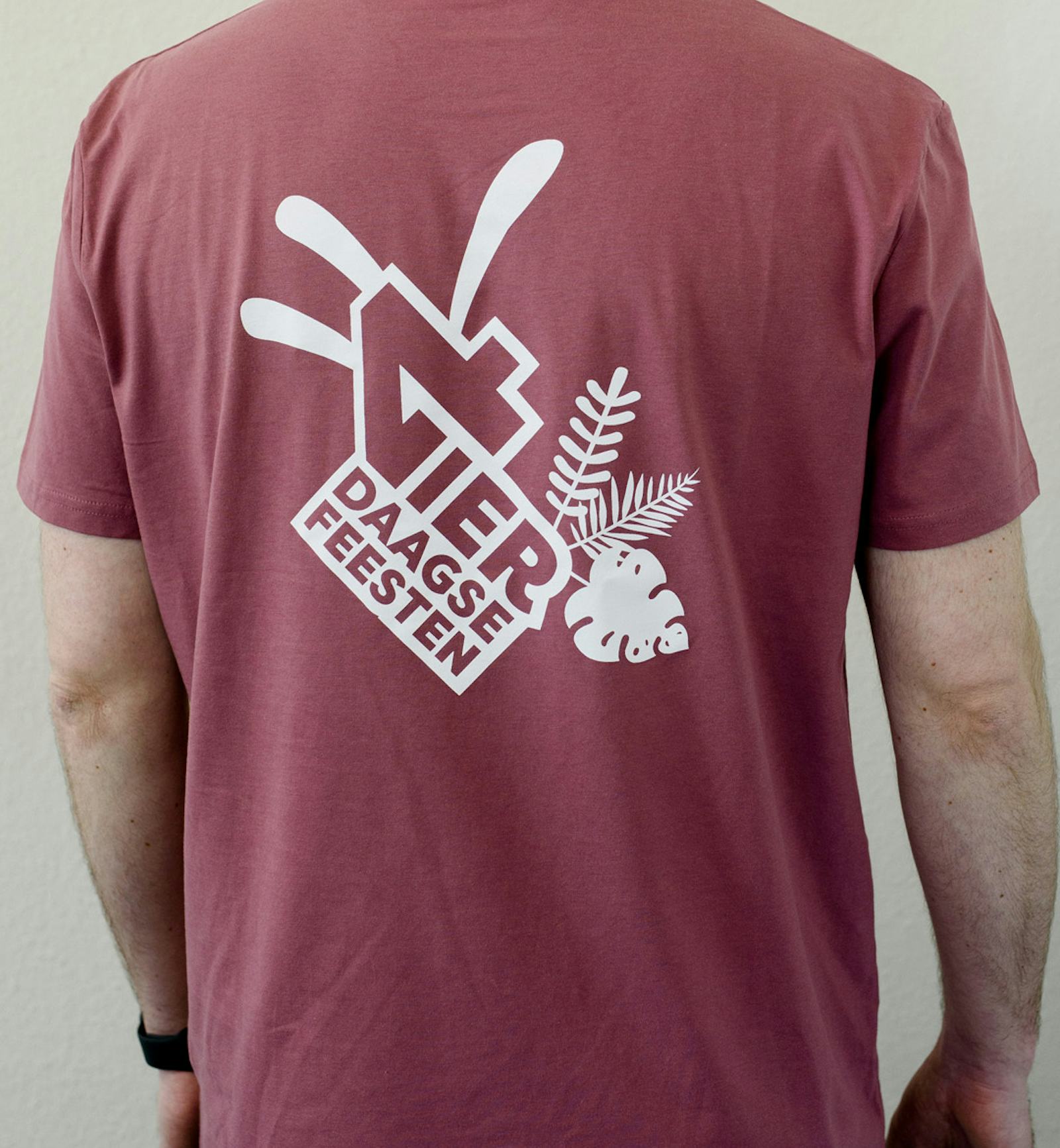 Tshirt Hibiscus Roze