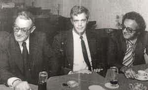 Placeholder for V l n r Nico Grijpink Charles de Mari en John Bertine organisatoren van de eerste Zomerfeesten