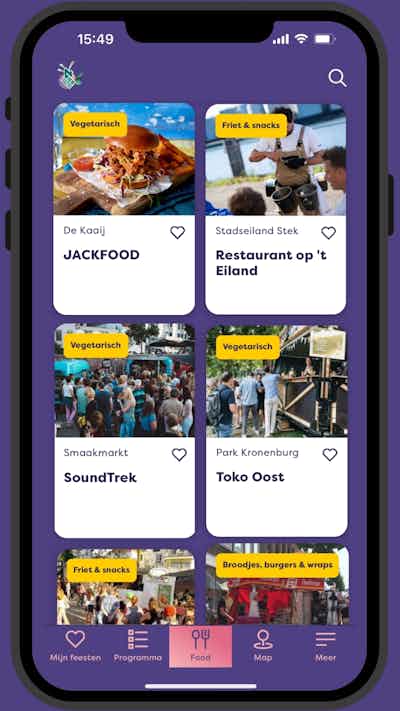 Placeholder for Food vierdaagsefeesten app