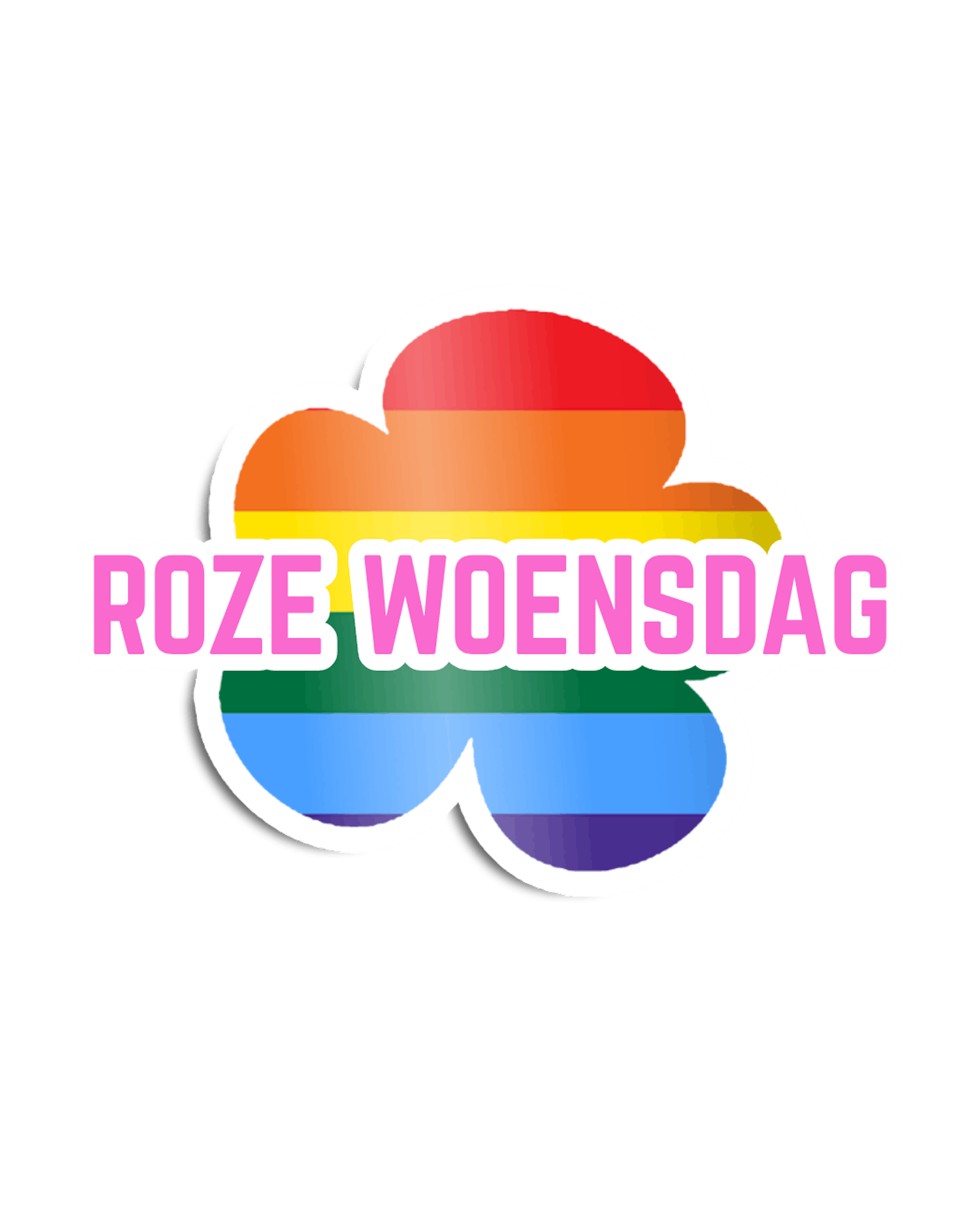 Roze Woensdag logo wit